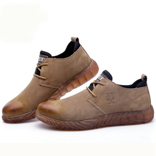 Suede Leather Safety Shoes