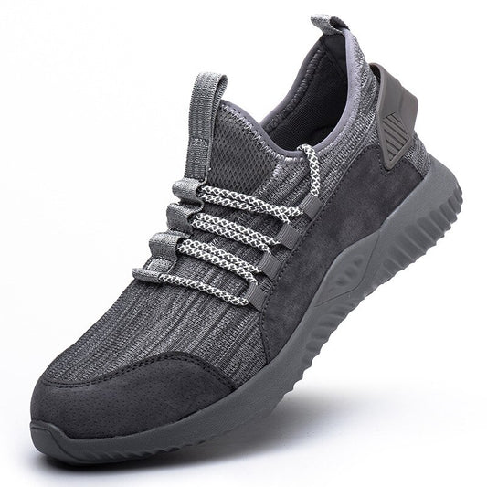 ANBAILI Mesh Leather Safety Shoes